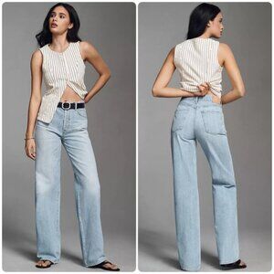 Citizens of Humanity Annina Jeans High Rise WideLeg Whirlwind Blue Size 26